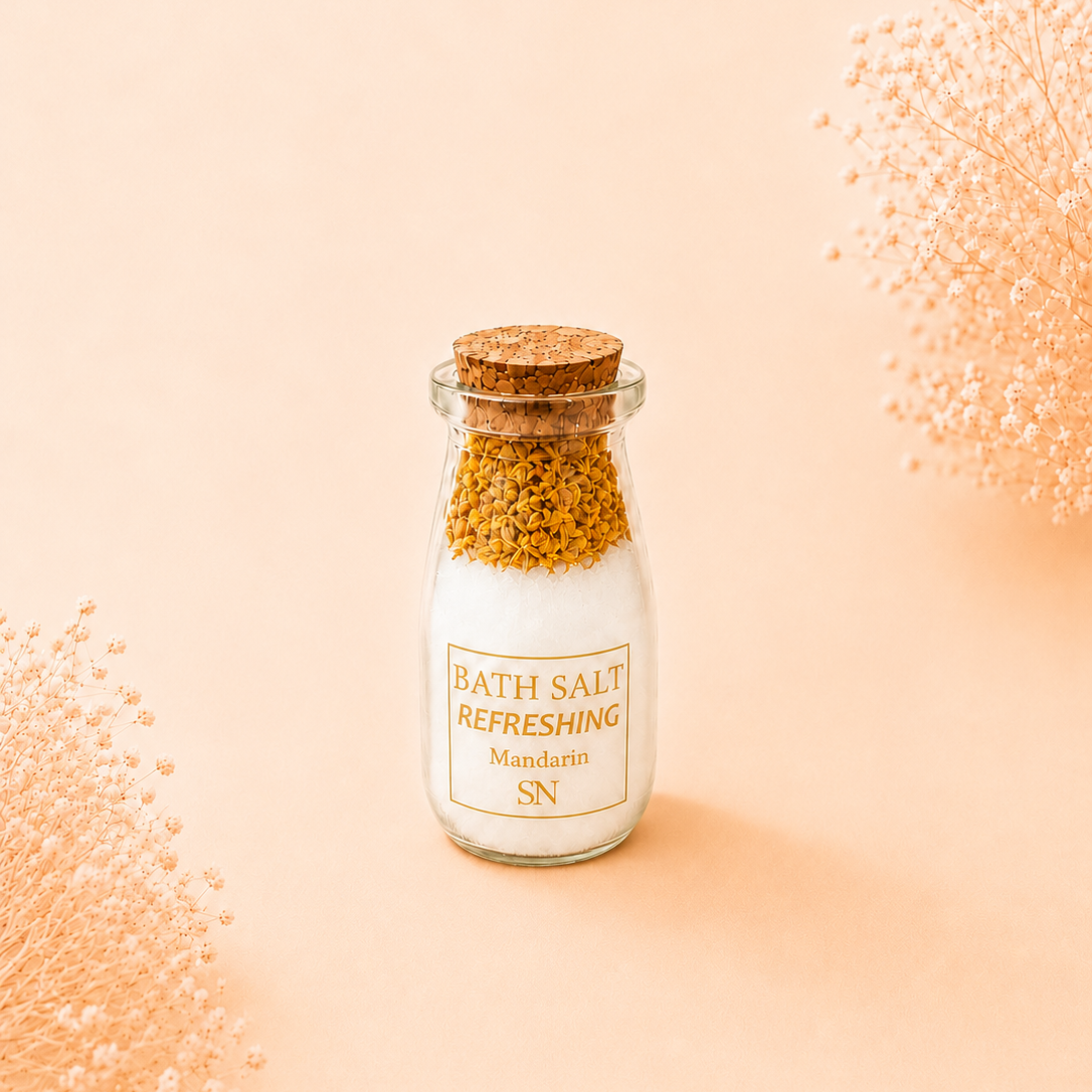 Mandarin Bath Salts Bottle