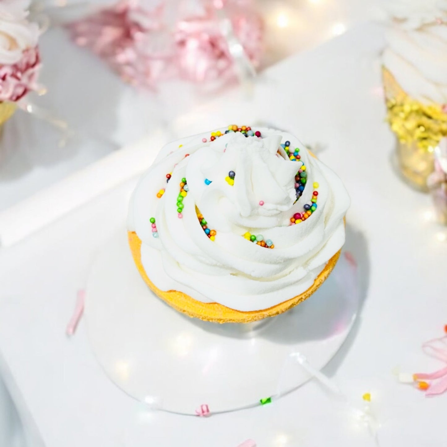 Orange Birthday Cake Bath Bomb