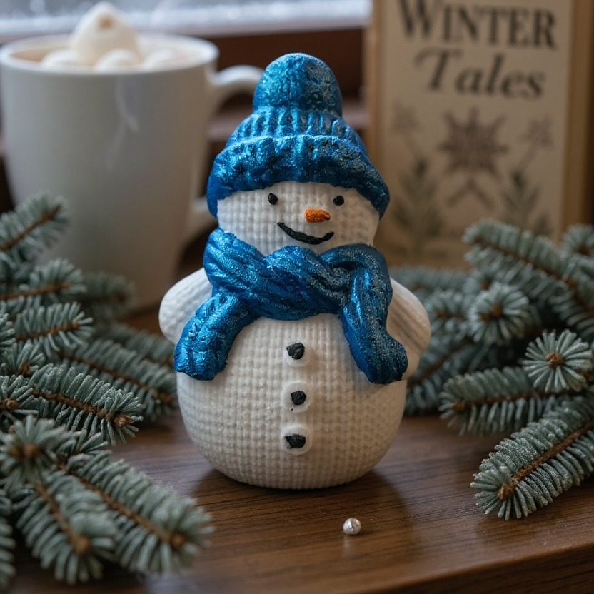 Blue Snowman Bath Bomb