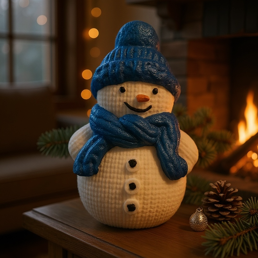 Blue Snowman Bath Bomb
