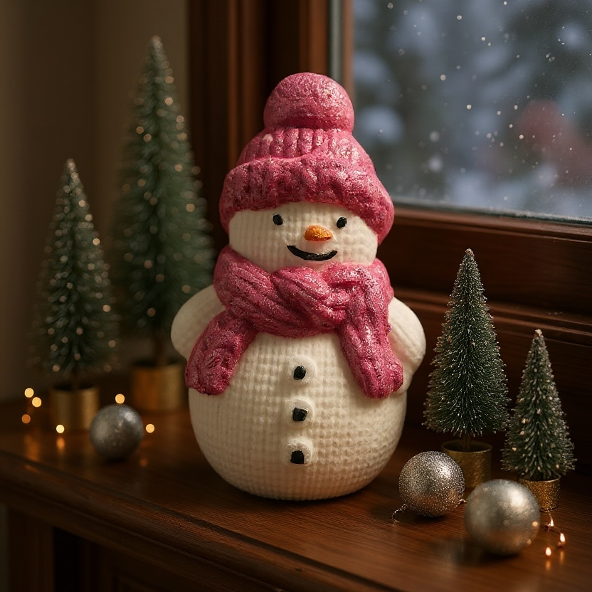 Pink Snowman Bath Bomb