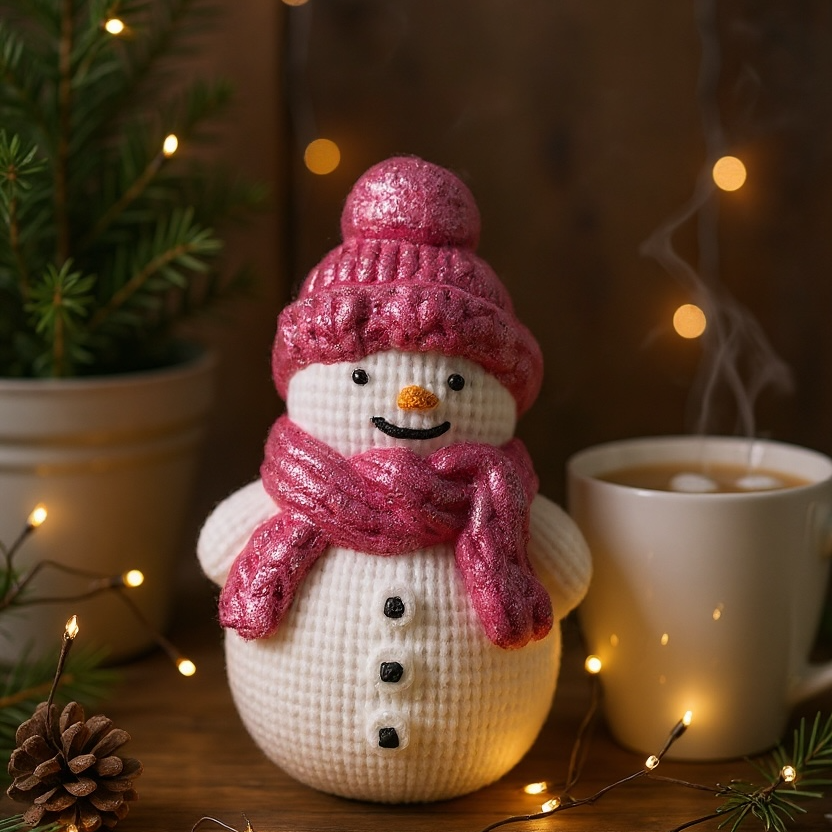 Pink Snowman Bath Bomb