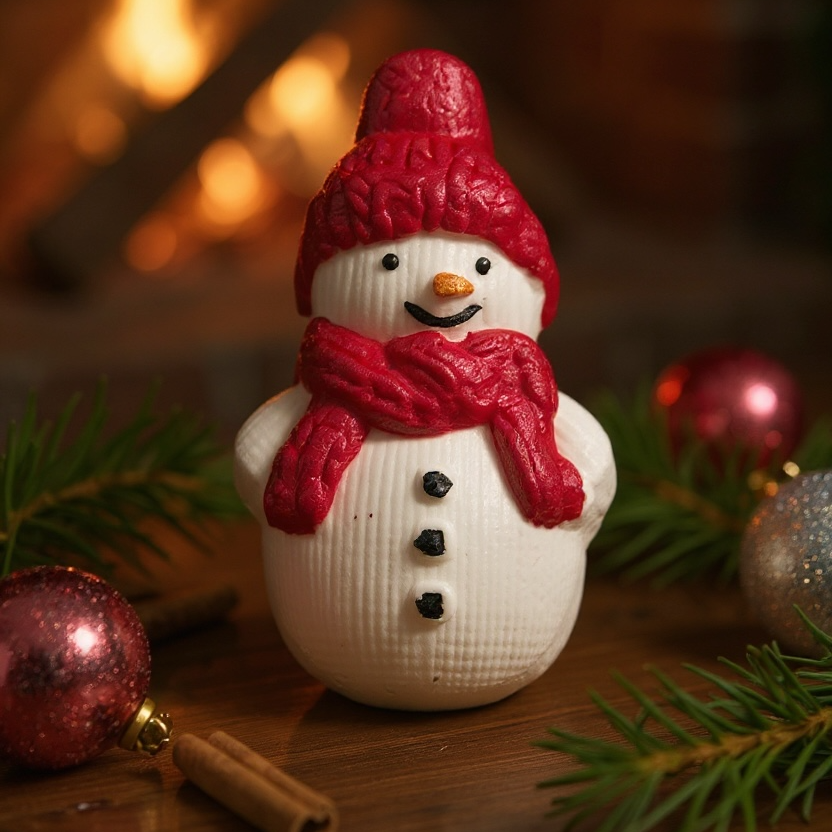 Red Snowman Bath Bomb