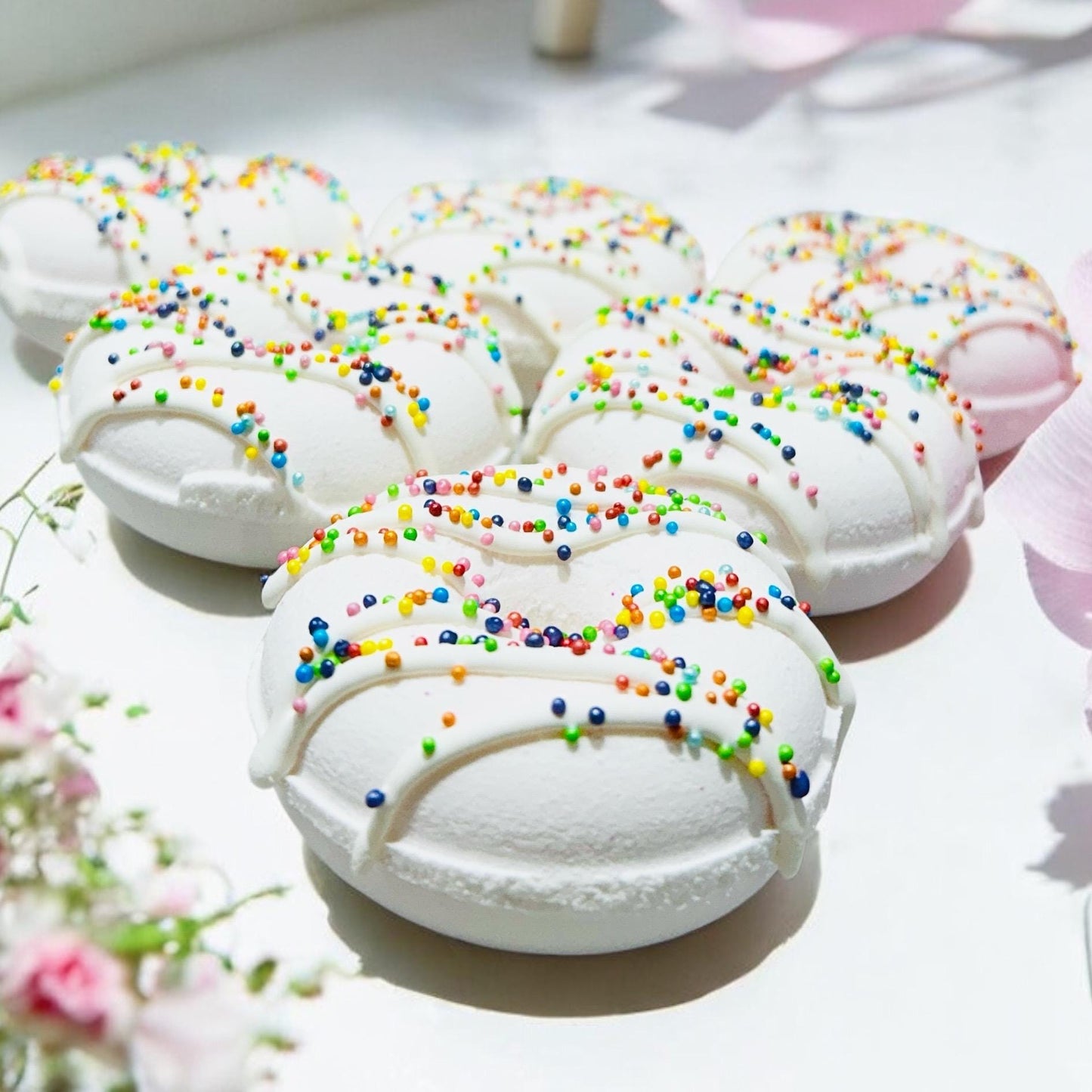White Donut Bath Bomb
