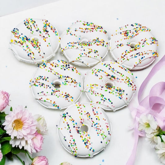 White Donut Bath Bomb