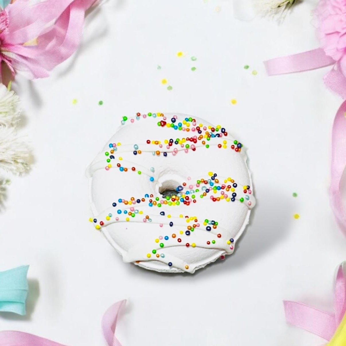 White Donut Bath Bomb