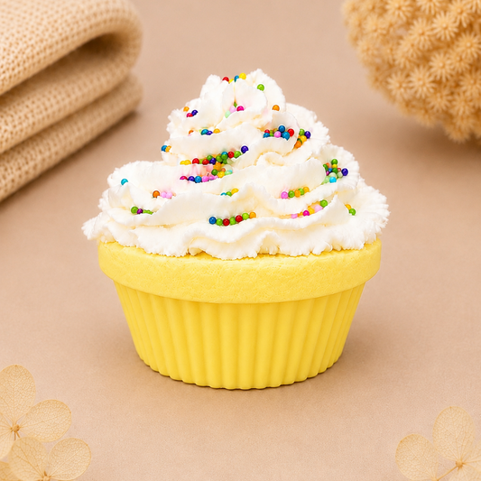 Lemon Birthday Cake Bath Bomb