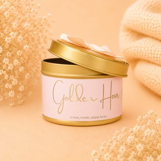 Golden Hour Tin Candle