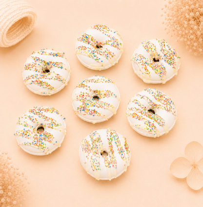 White Donut Bath Bomb