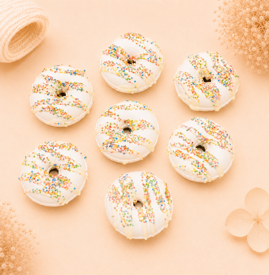 White Donut Bath Bomb