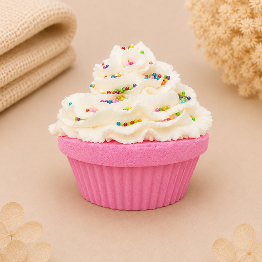 Strawberry Birthday Cake Bath Bomb