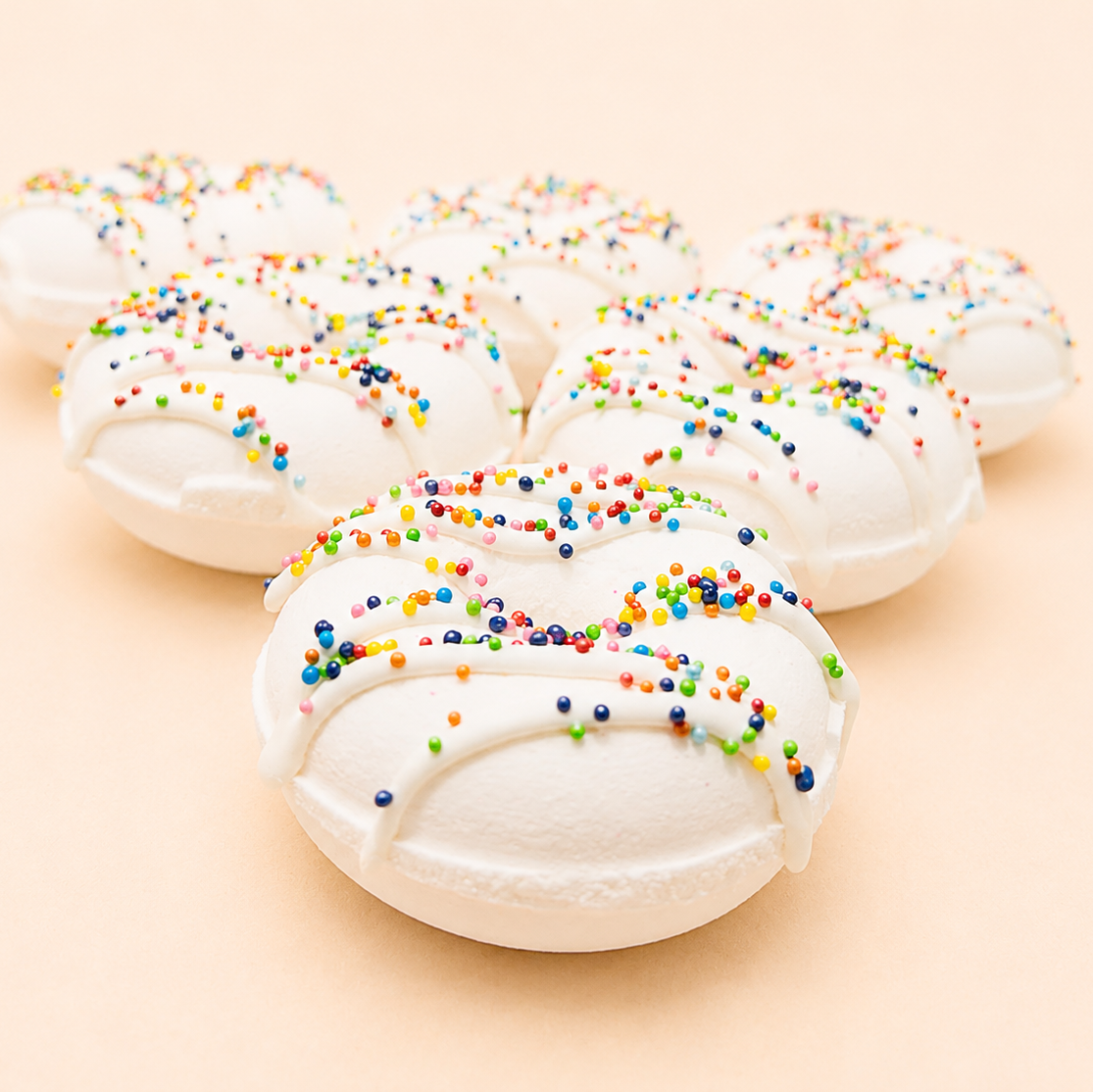 White Donut Bath Bomb