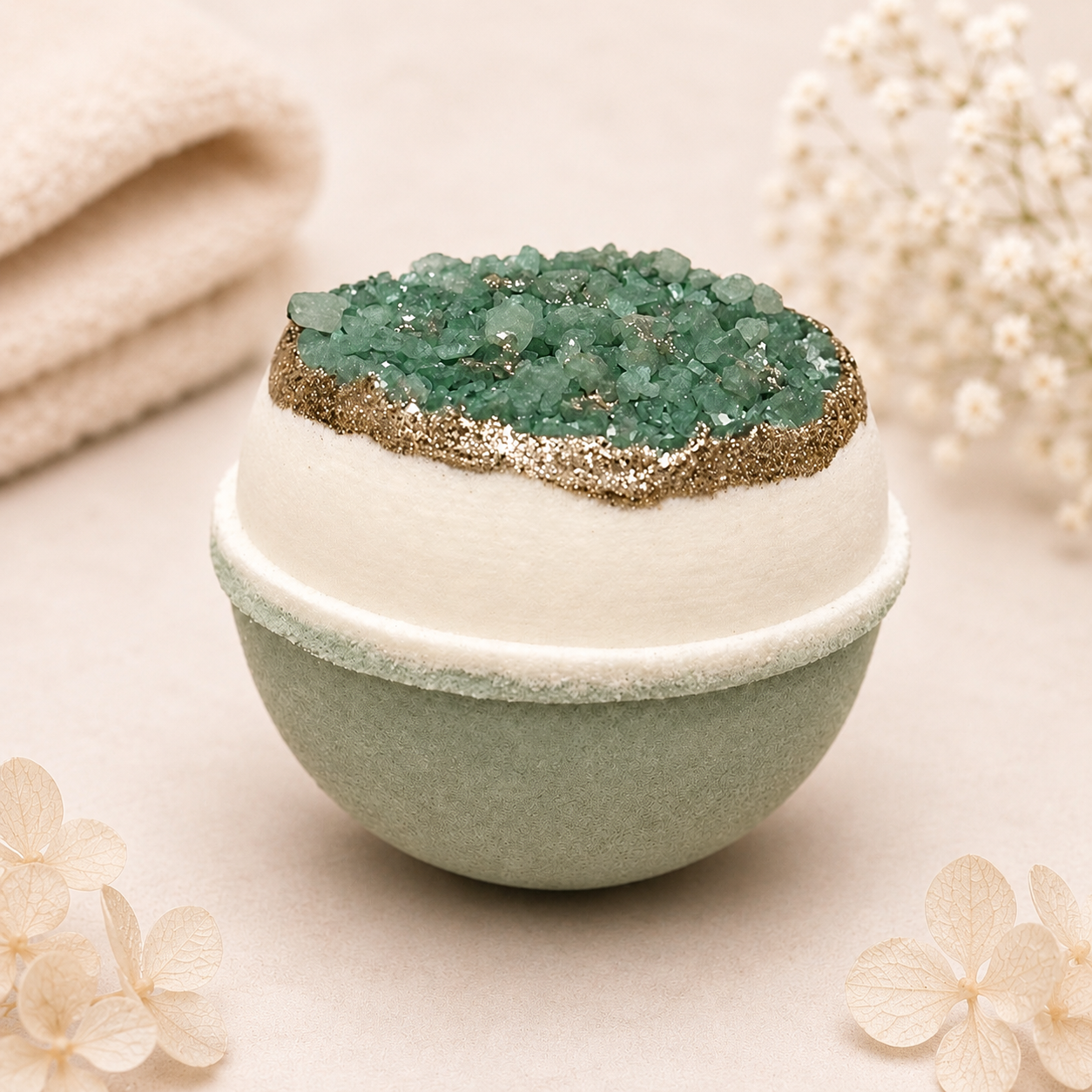 Emerald Geode Bath Bomb