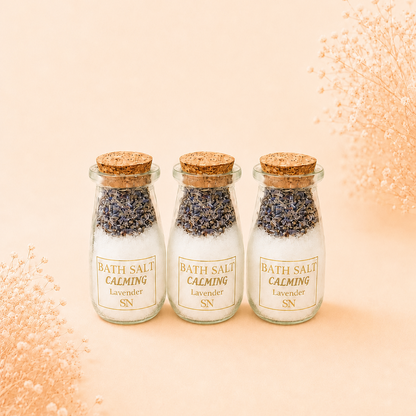 Lavender Bath Salts Bottle