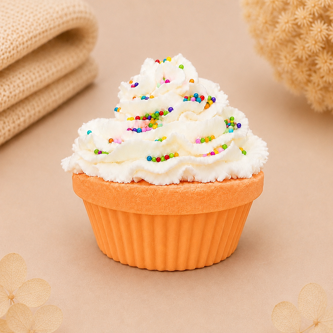 Orange Birthday Cake Bath Bomb