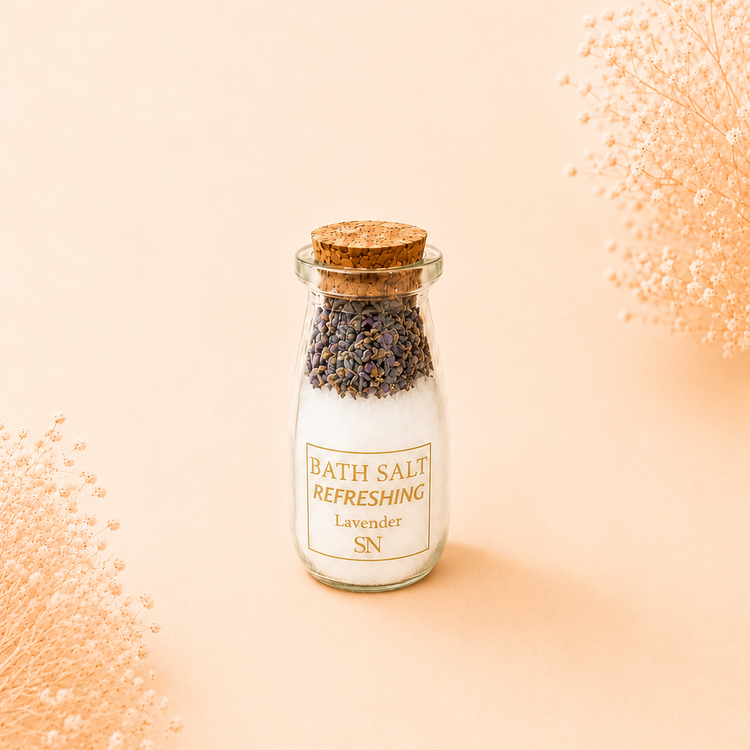 Lavender Bath Salts Bottle