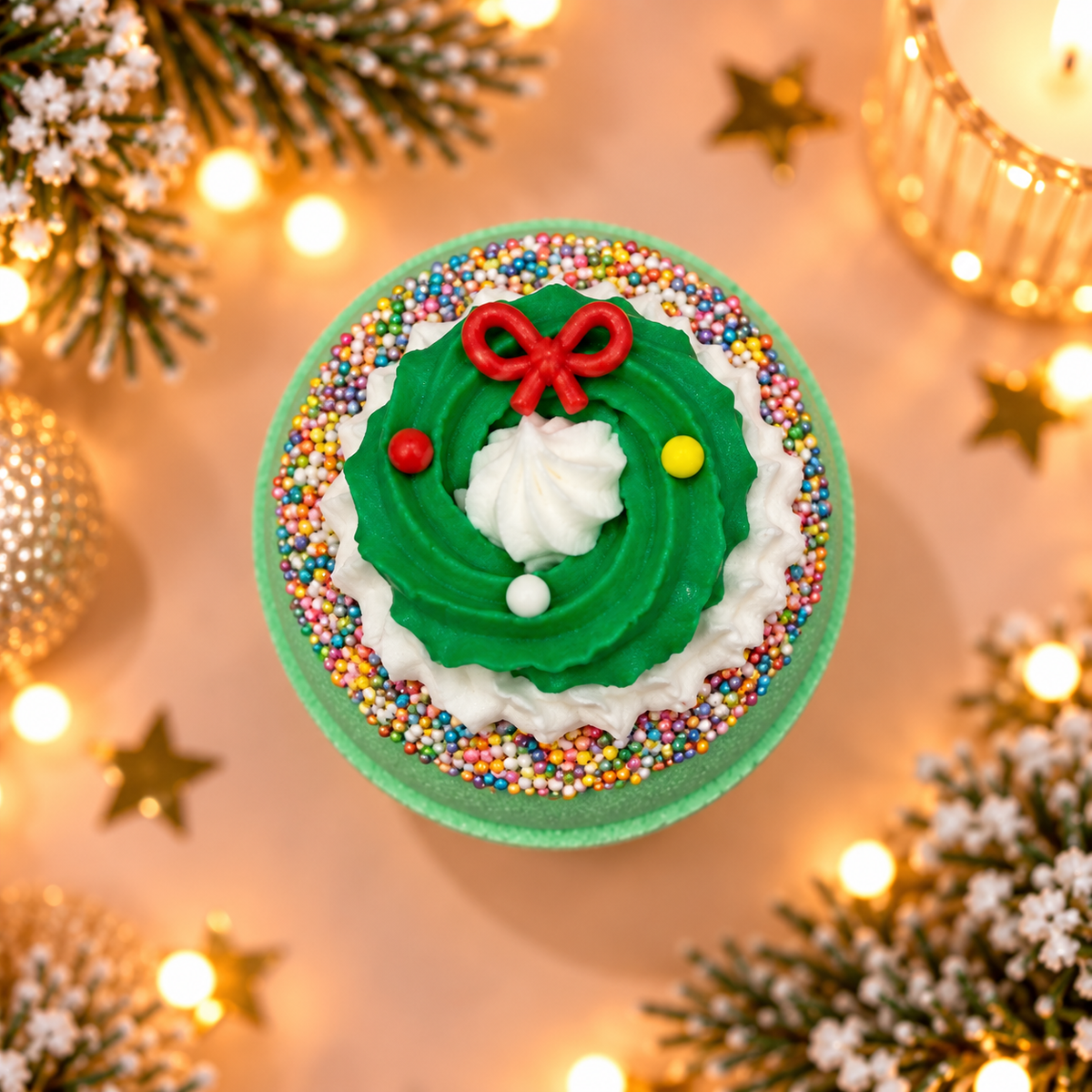 Christmas Wreath Bath Bomb