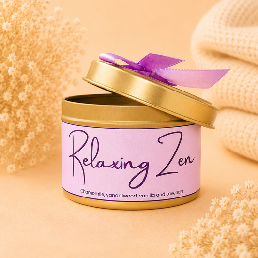 Relaxing Zen Tin Candle