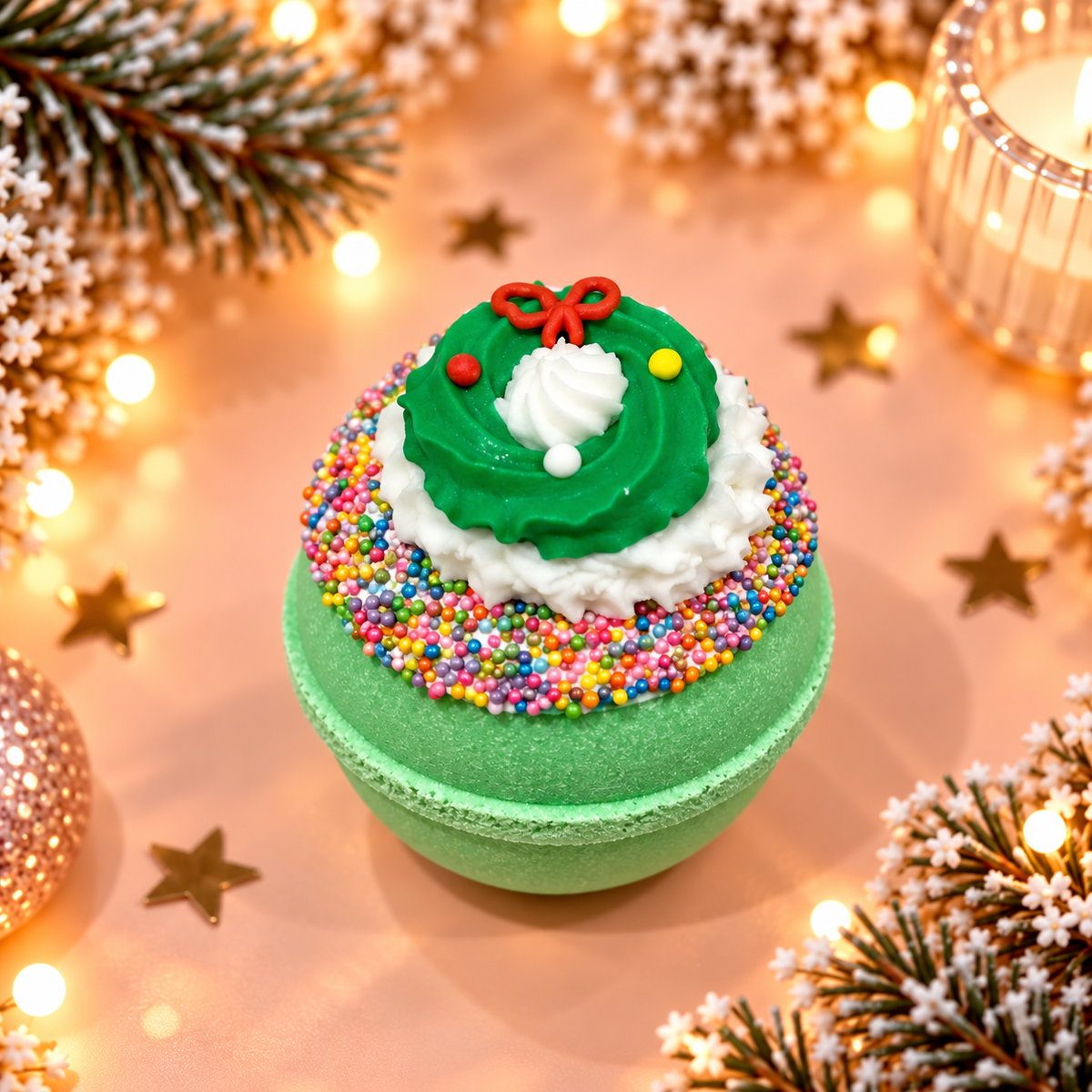 Christmas Wreath Bath Bomb