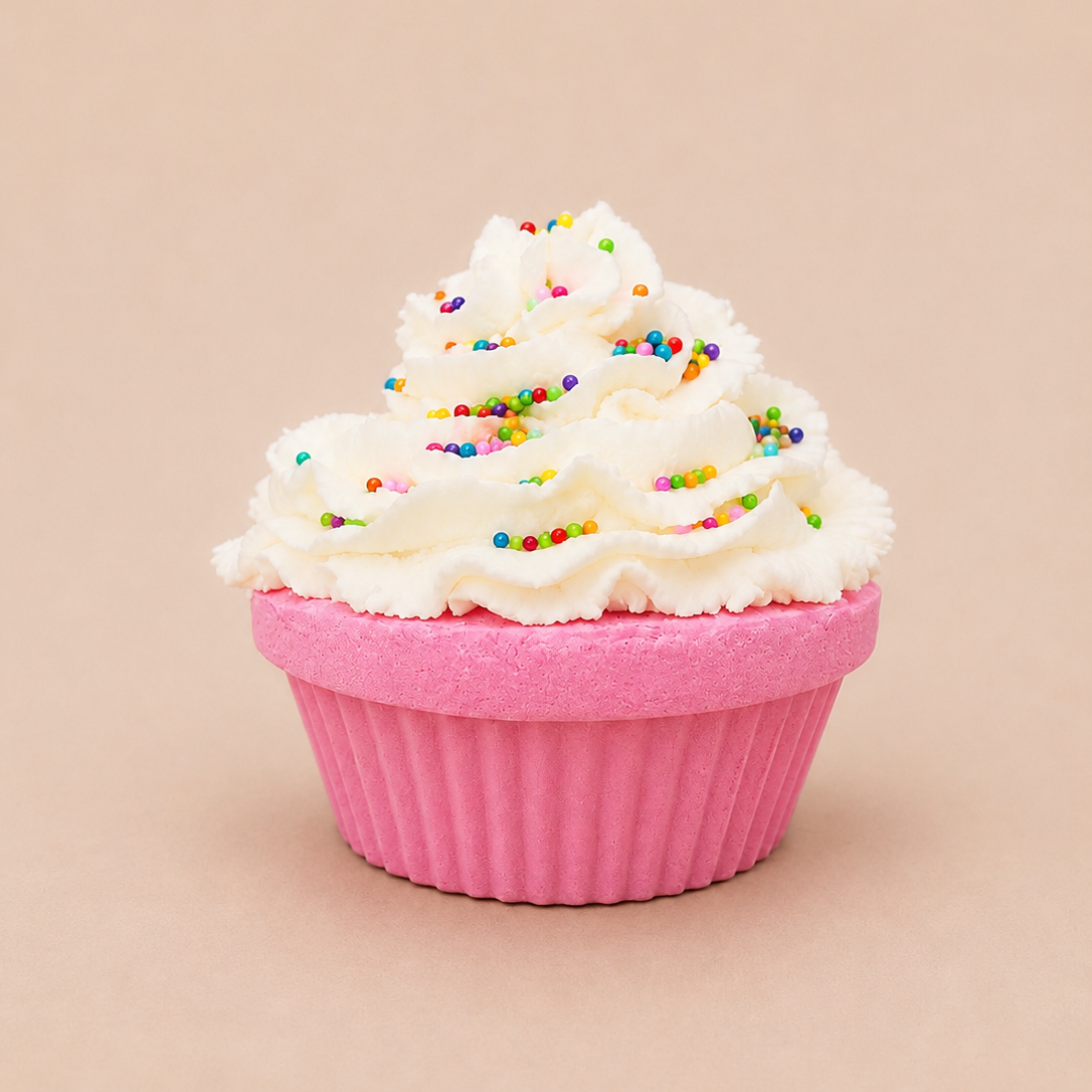 Strawberry Birthday Cake Bath Bomb