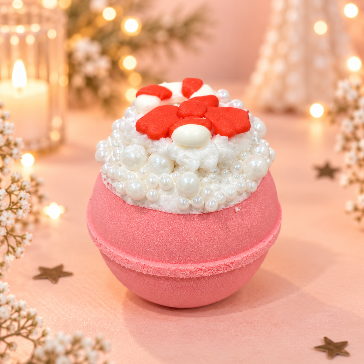 Candy Cane Bath Bomb