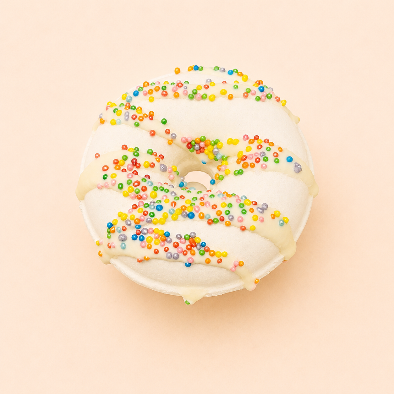 White Donut Bath Bomb