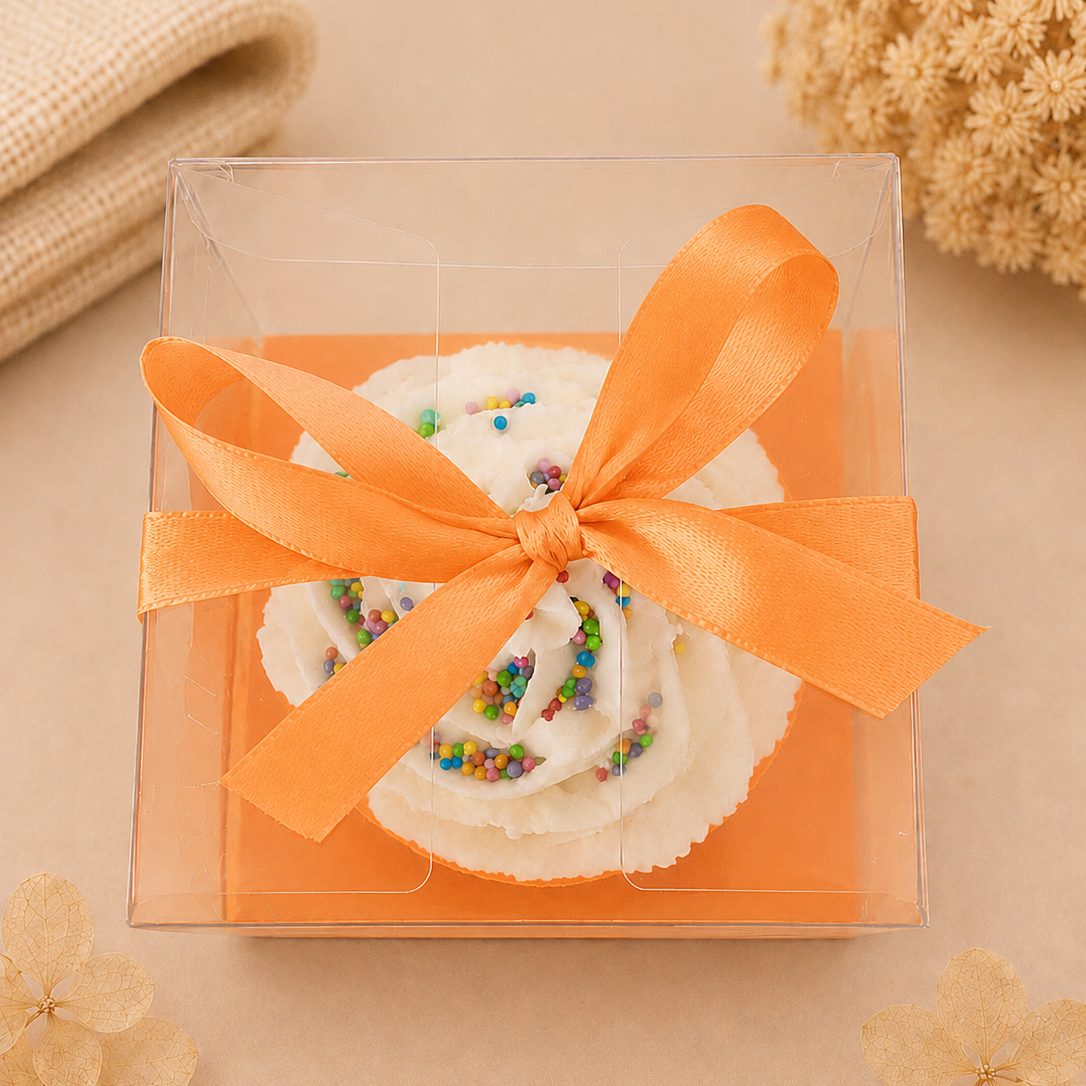 Orange Birthday Cake Bath Bomb