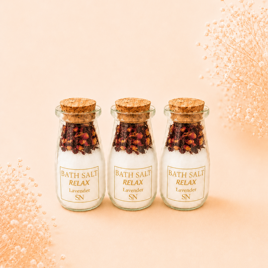 Rose Bath Salts Bottle