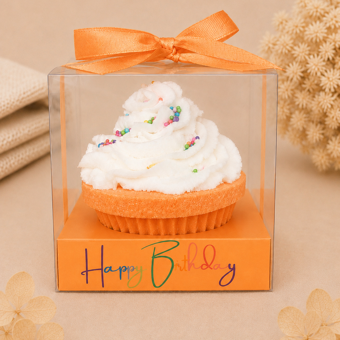 Orange Birthday Cake Bath Bomb
