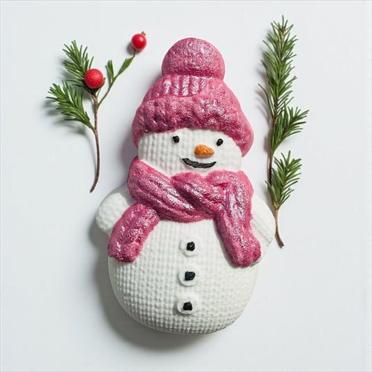 Pink Snowman Bath Bomb