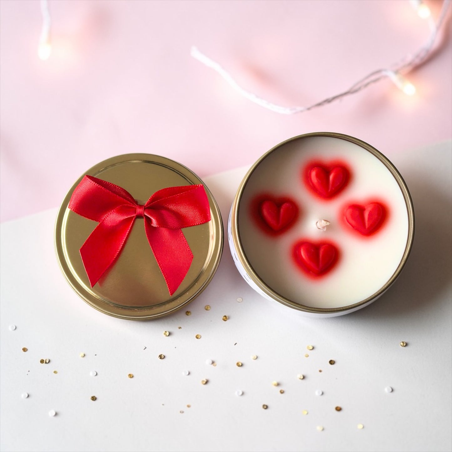 With Love Tin Candle