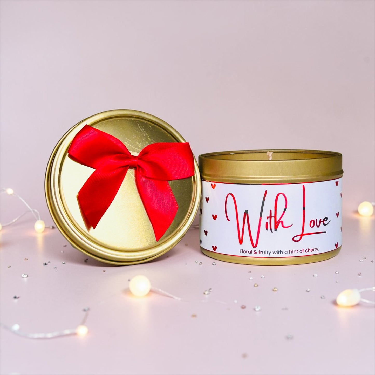 With Love Tin Candle