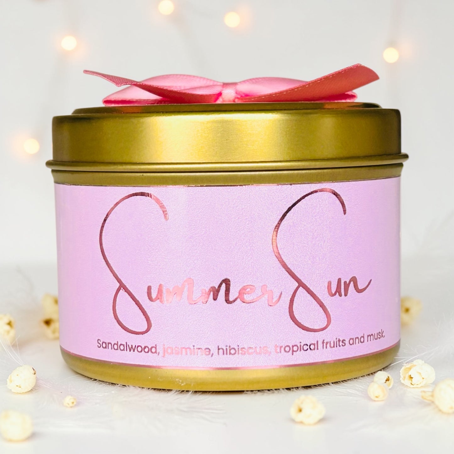 Summer Sun Tin Candle