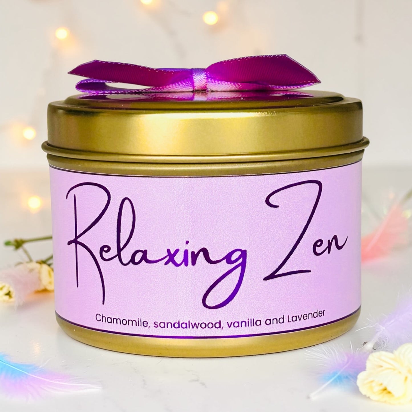 Relaxing Zen Tin Candle