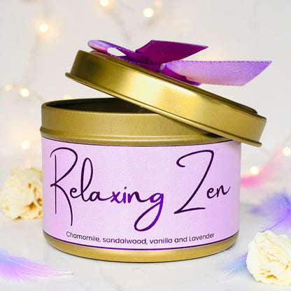 Relaxing Zen Tin Candle