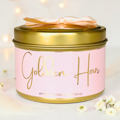Golden Hour Tin Candle