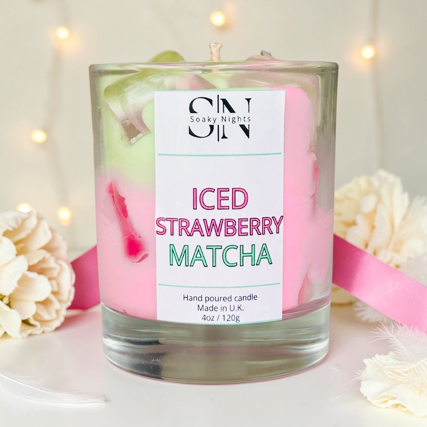 Strawberry Iced Matcha Candle