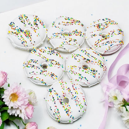 White Donut Bath Bomb